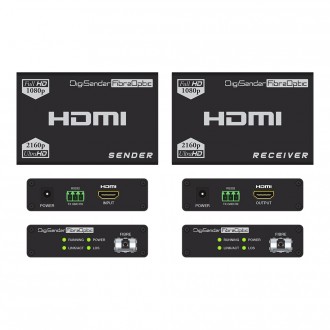 DigiSender 4K Fibre - 4K HDMI Extender with RS232